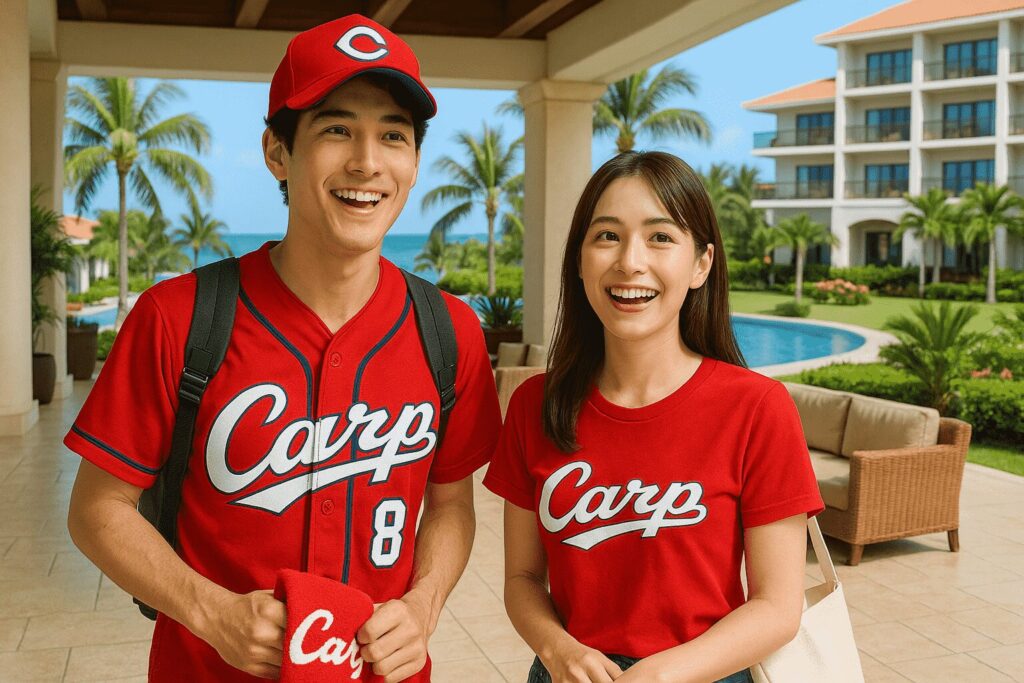 カープファンのカップル